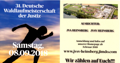 JVSV Heinsberg richtet Waldlaufmeisterschaft 2018 aus