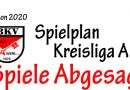 Spielplan Kreisliga A 2020